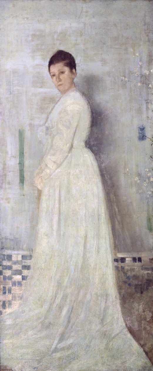 Harmoni i hvitt og blått, ca. 1860 (olje på lerret) av James Abbott McNeill Whistler