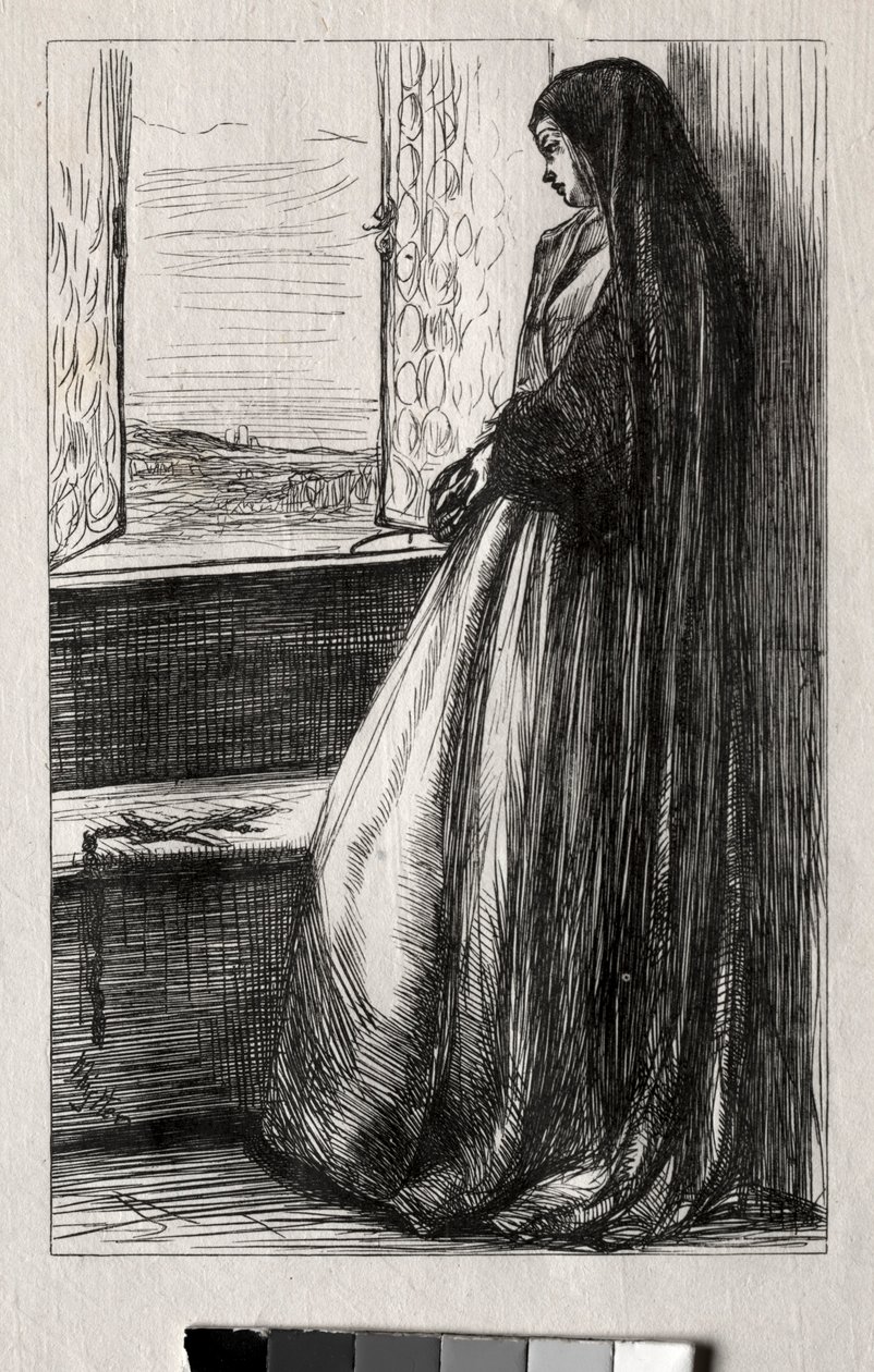 Illustrasjon for grev Bruckhardt i Once a Week, 1862. av James Abbott McNeill Whistler