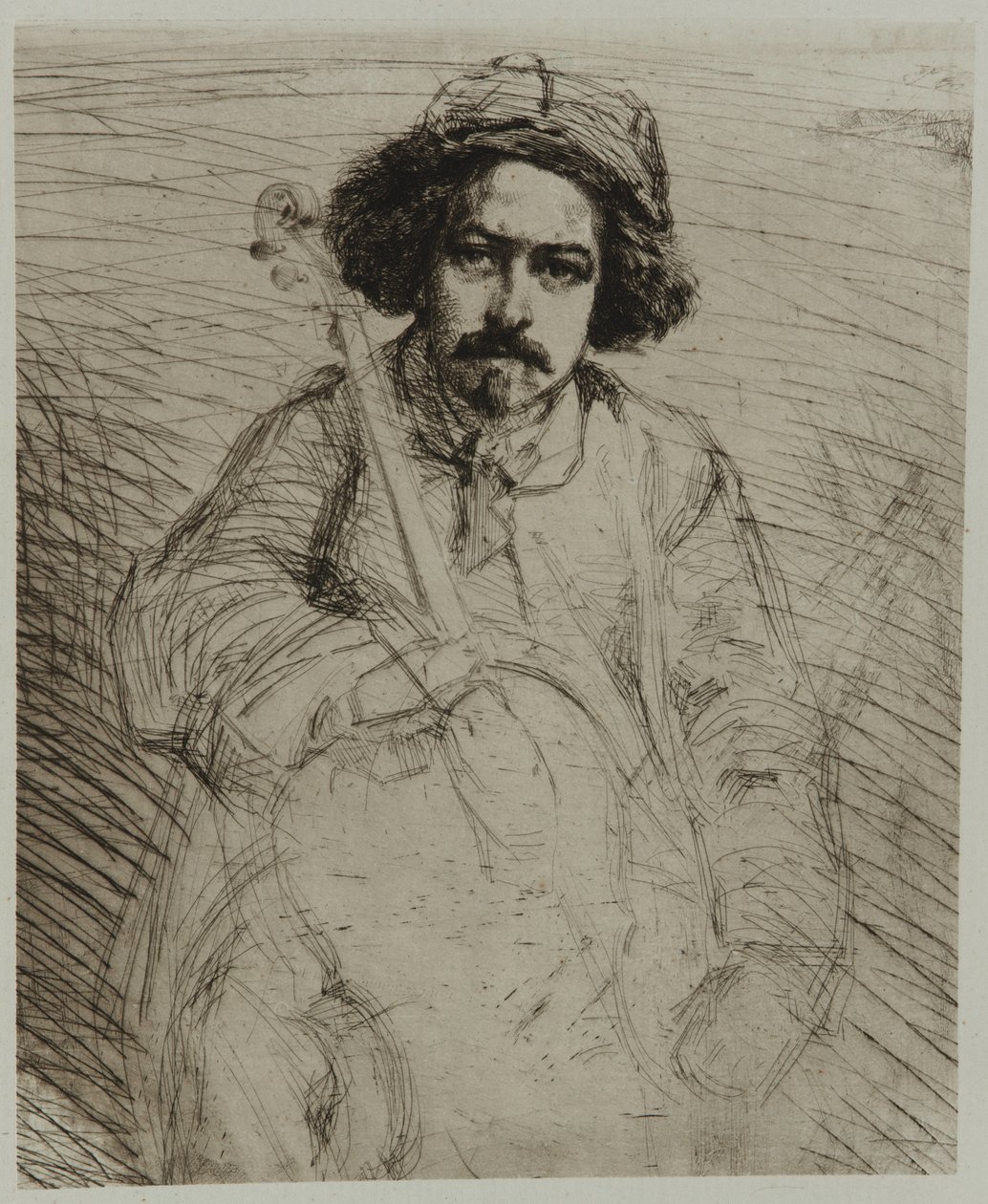 J. Becquet, billedhugger, 1859. av James Abbott McNeill Whistler