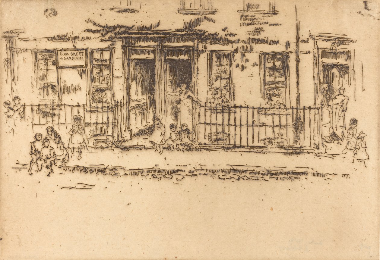 Justice Walk - Chelsea, ca. 18861888. av James Abbott McNeill Whistler