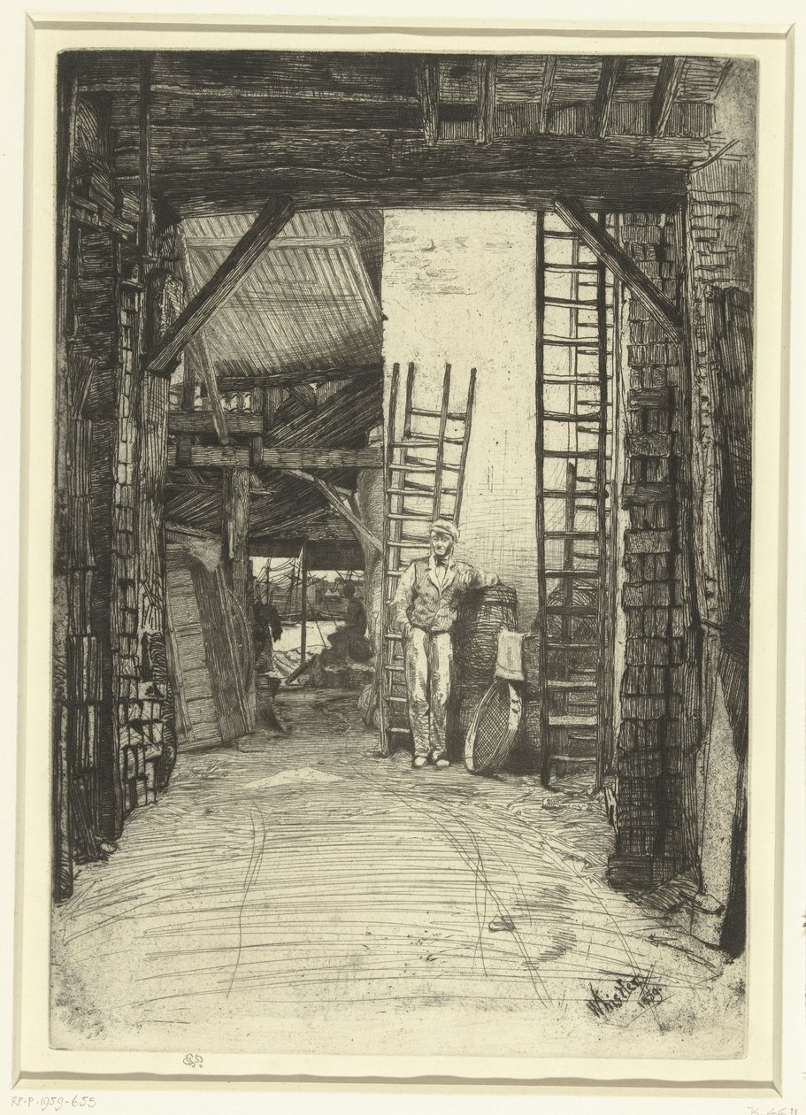 Kalkbrander Kalkbrenneren Seksten etsninger av scener på Themsen og andre emner (serietittel) av James Abbott McNeill Whistler