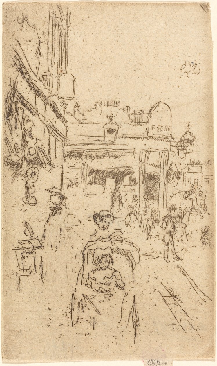 King's Road, Chelsea, ca. 18861888. av James Abbott McNeill Whistler