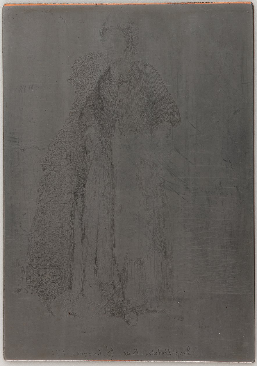 La Mere Gerard. En av de tolv etsningene fra naturen, 1857-1858. av James Abbott McNeill Whistler
