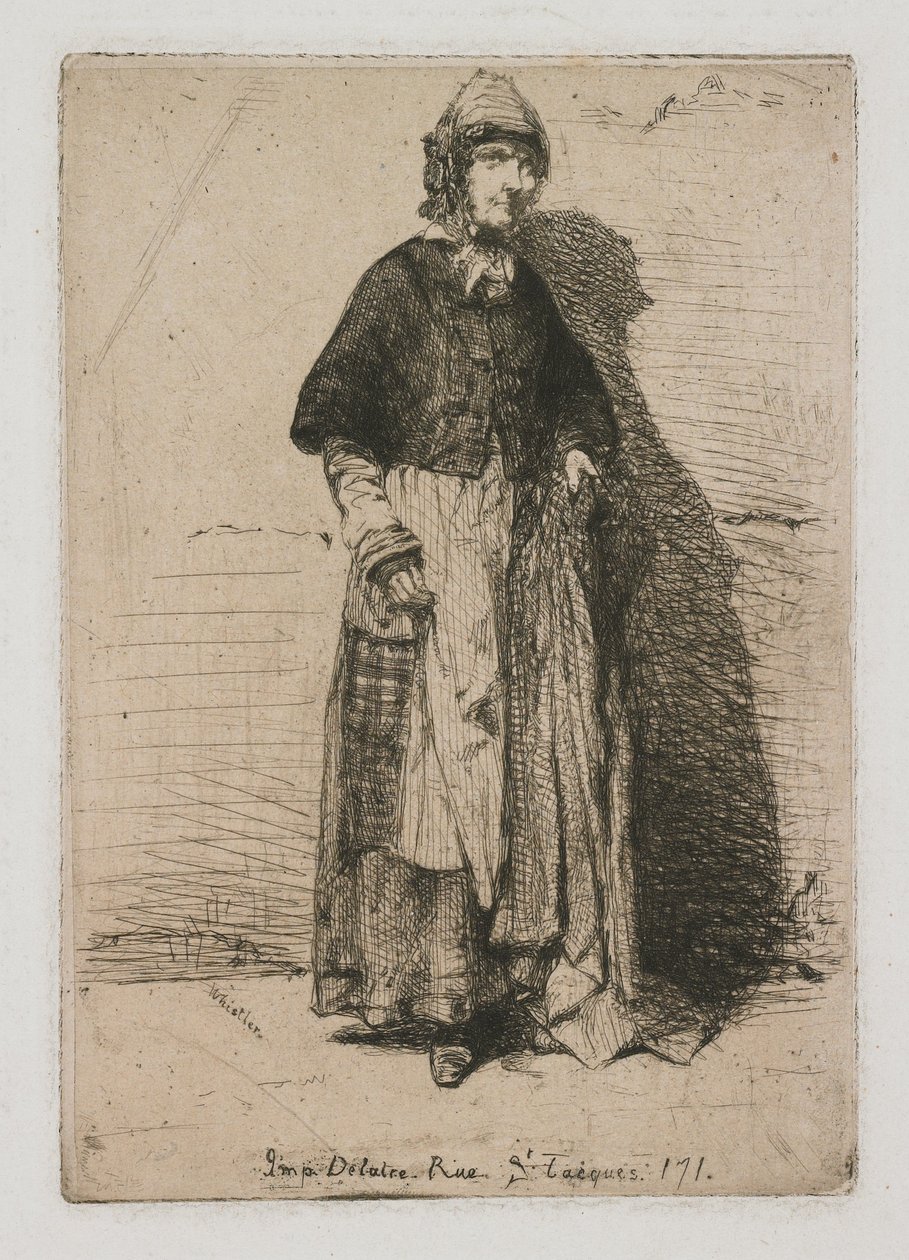 Mor Gérard fra Tolv etsninger etter naturen av James Abbott McNeill Whistler