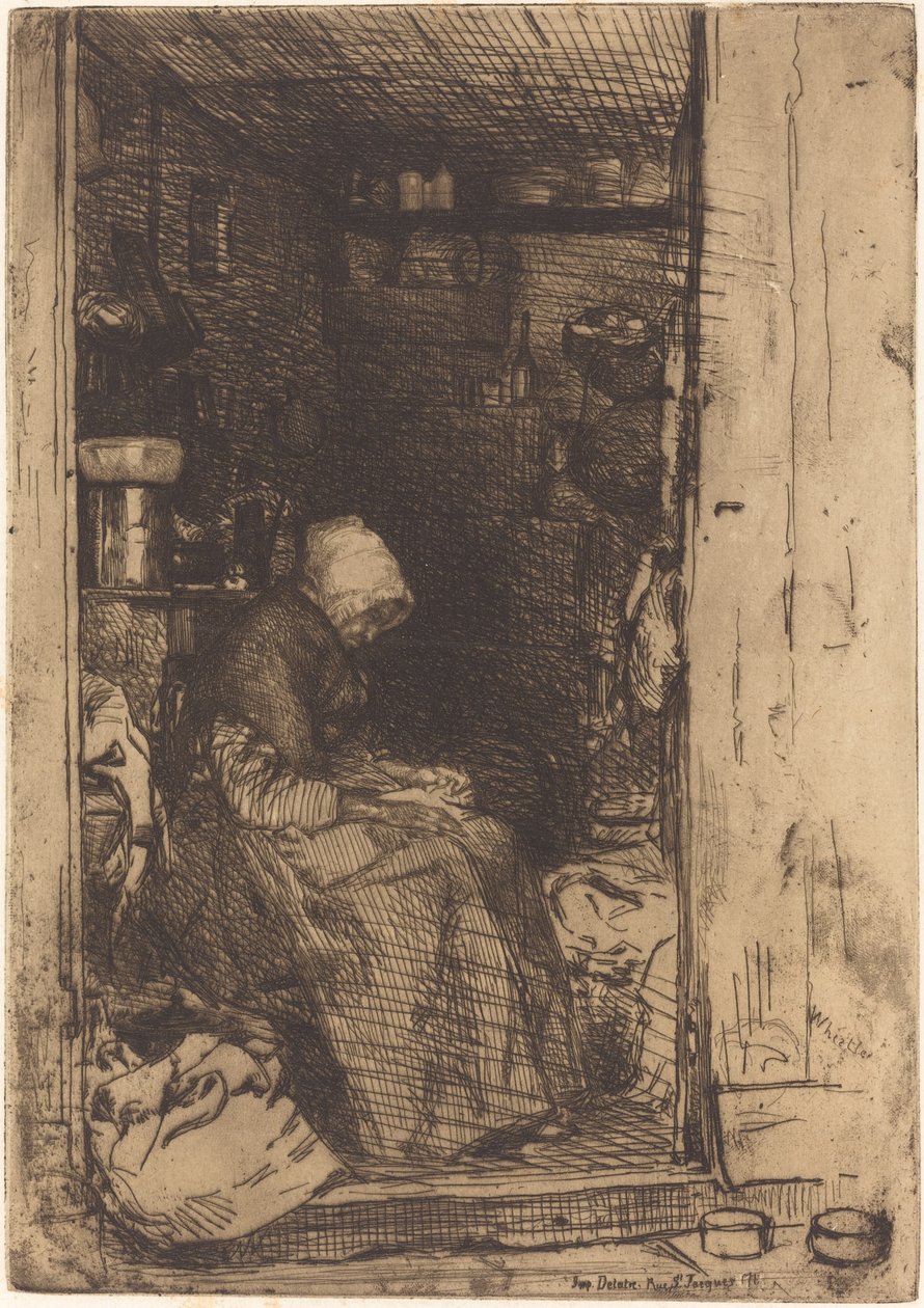 Den gamle kvinnen i filler, 1858. av James Abbott McNeill Whistler