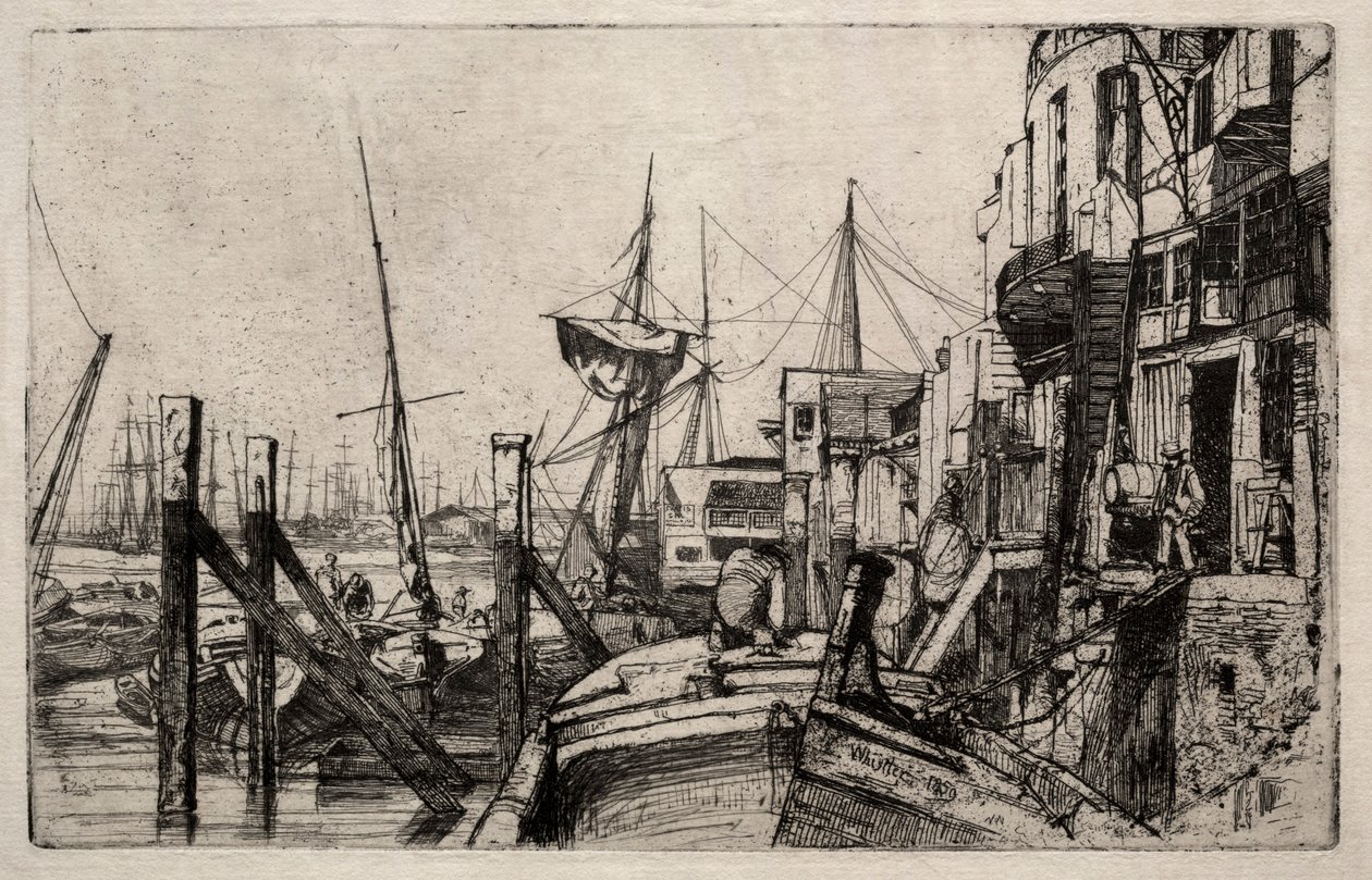 Limehouse, 1859. av James Abbott McNeill Whistler