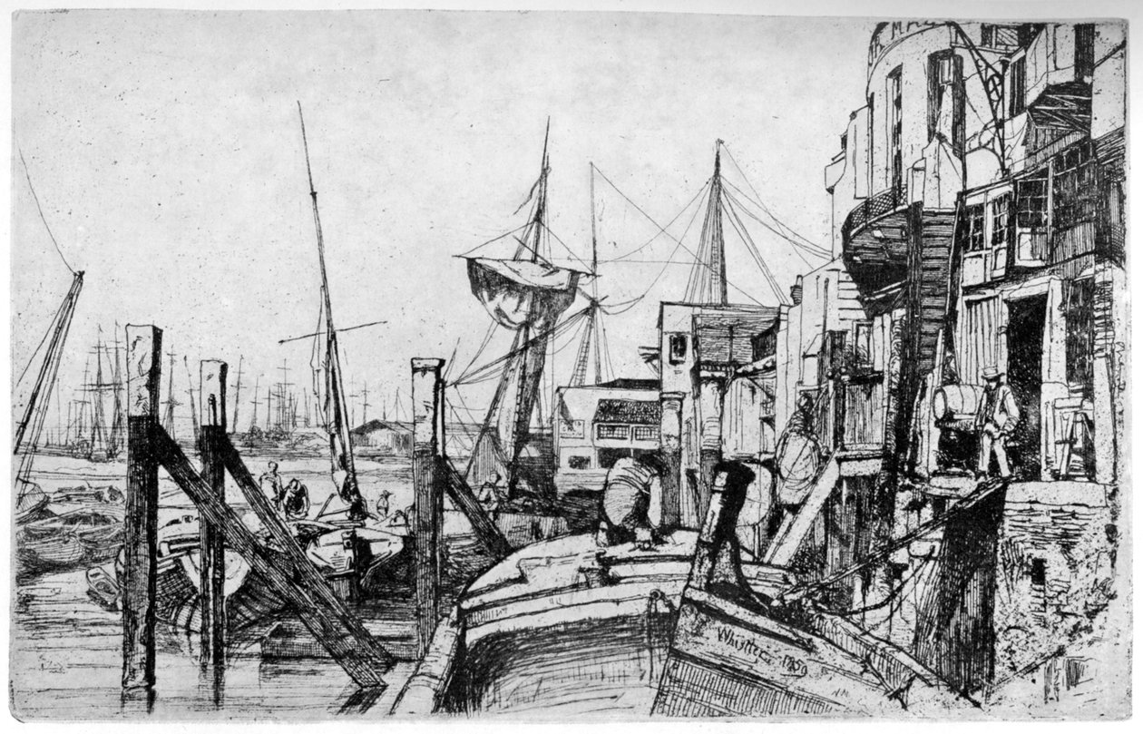 Limehouse, 1800-tallet 1904. av James Abbott McNeill Whistler