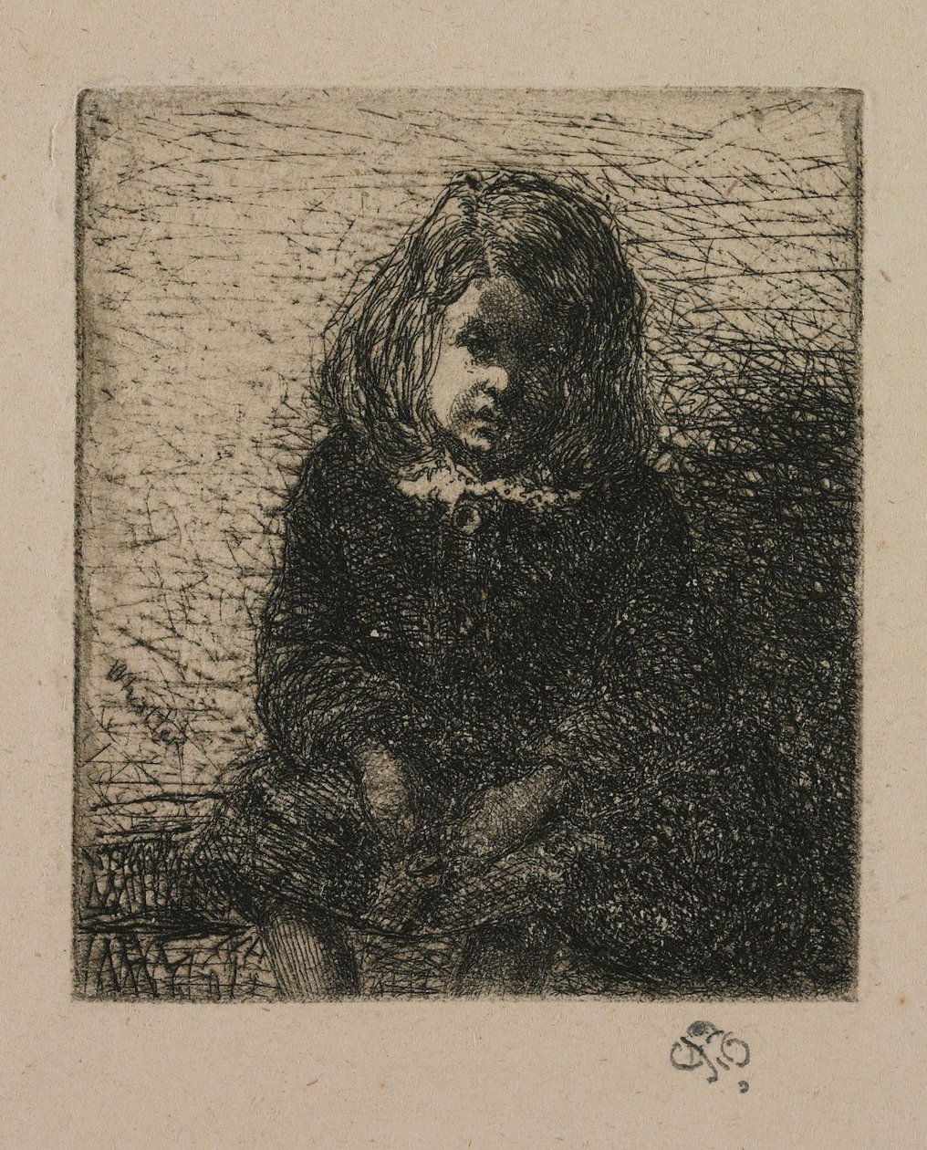Lille Arthur fra Tolv raderinger etter naturen av James Abbott McNeill Whistler