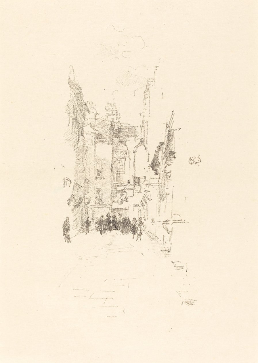 Little Court, Cloth Fair, 1887. av James Abbott McNeill Whistler