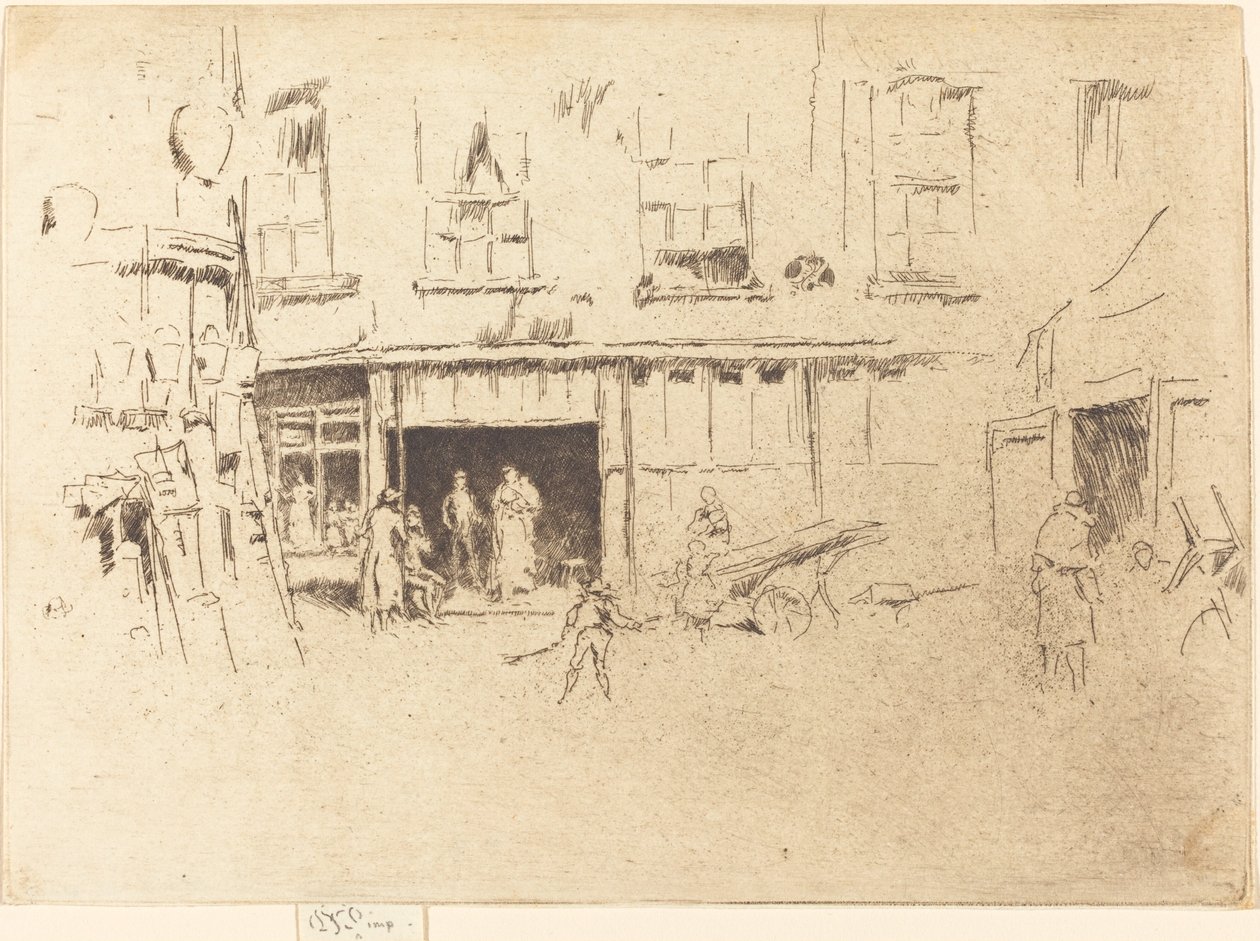 Little Court, ca. 18801881. av James Abbott McNeill Whistler