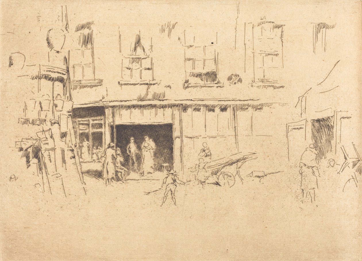 Little Court, ca. 18801881. av James Abbott McNeill Whistler
