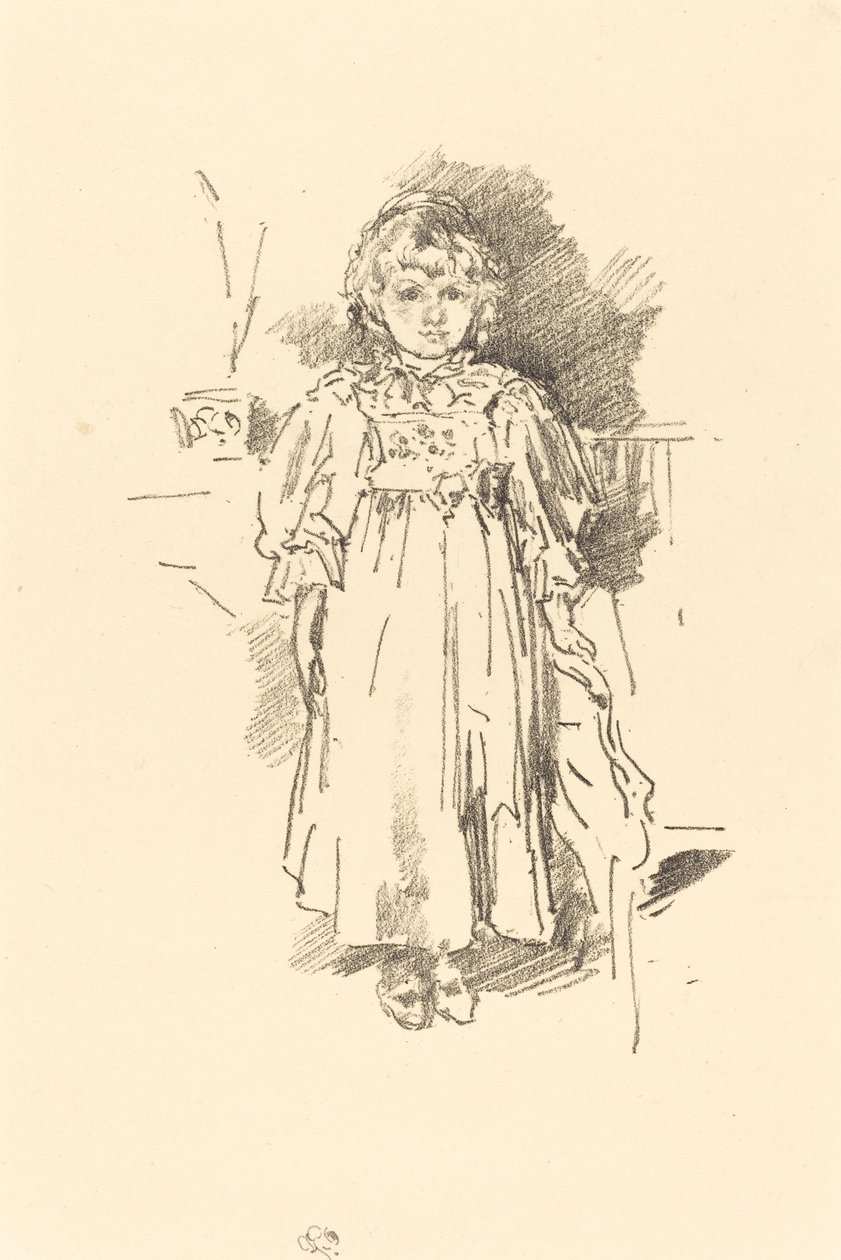 Lille Evelyn, 1896. av James Abbott McNeill Whistler