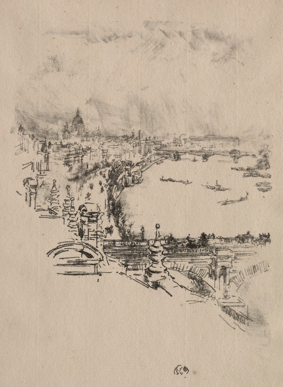 Lille London. av James Abbott McNeill Whistler