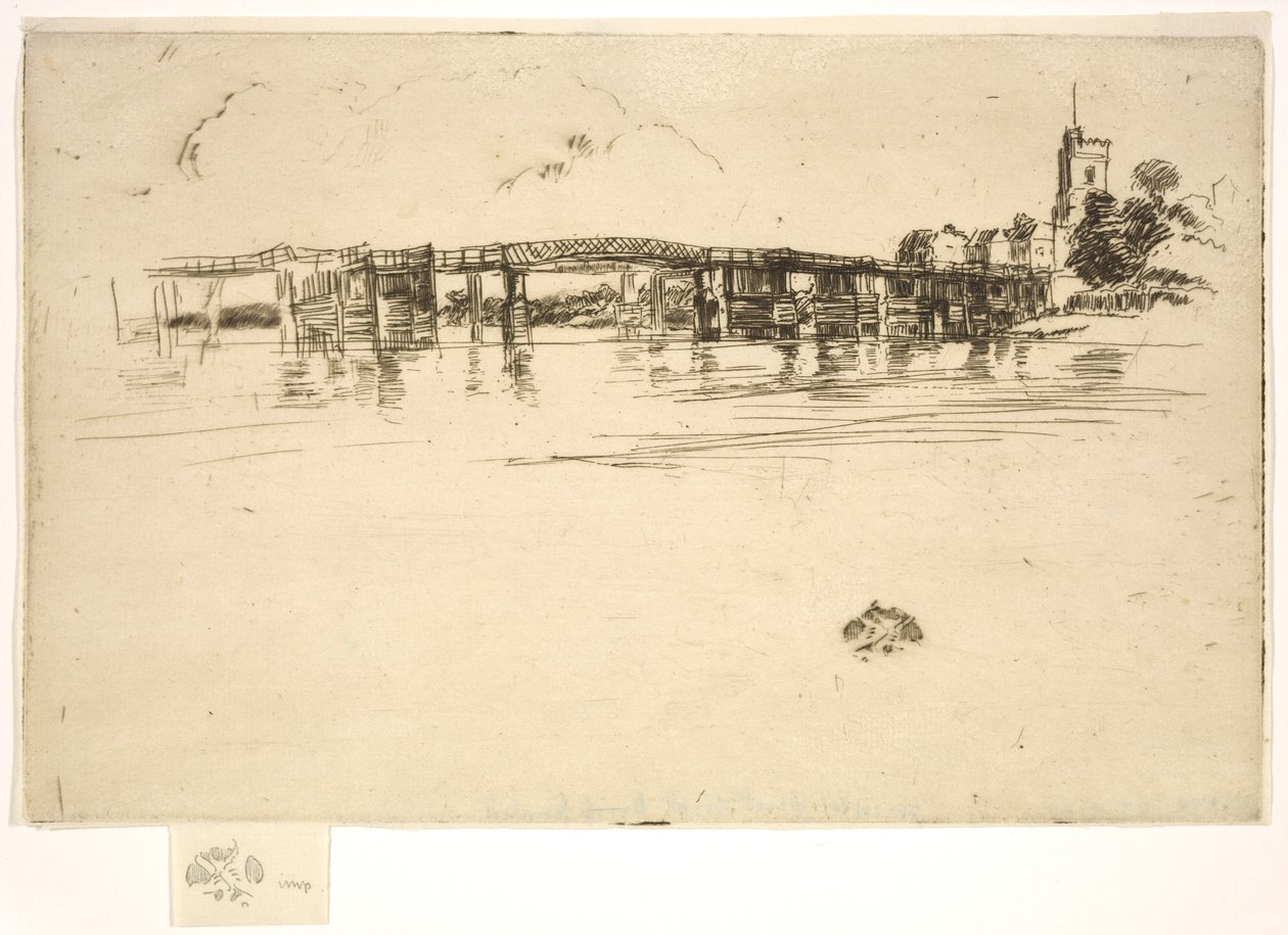 Little Putney Bridge, 1879. av James Abbott McNeill Whistler