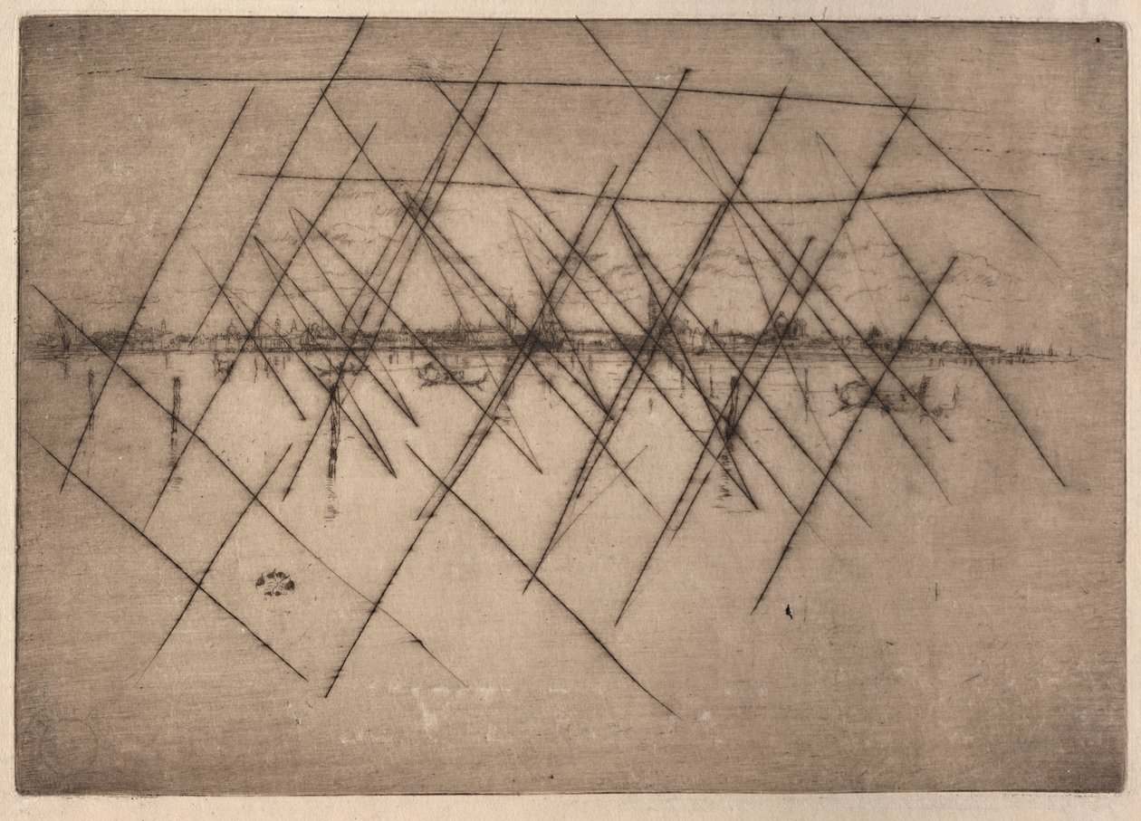 Lille Venezia. av James Abbott McNeill Whistler