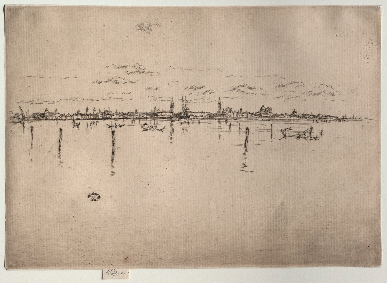 Lille Venezia, 1880. av James Abbott McNeill Whistler