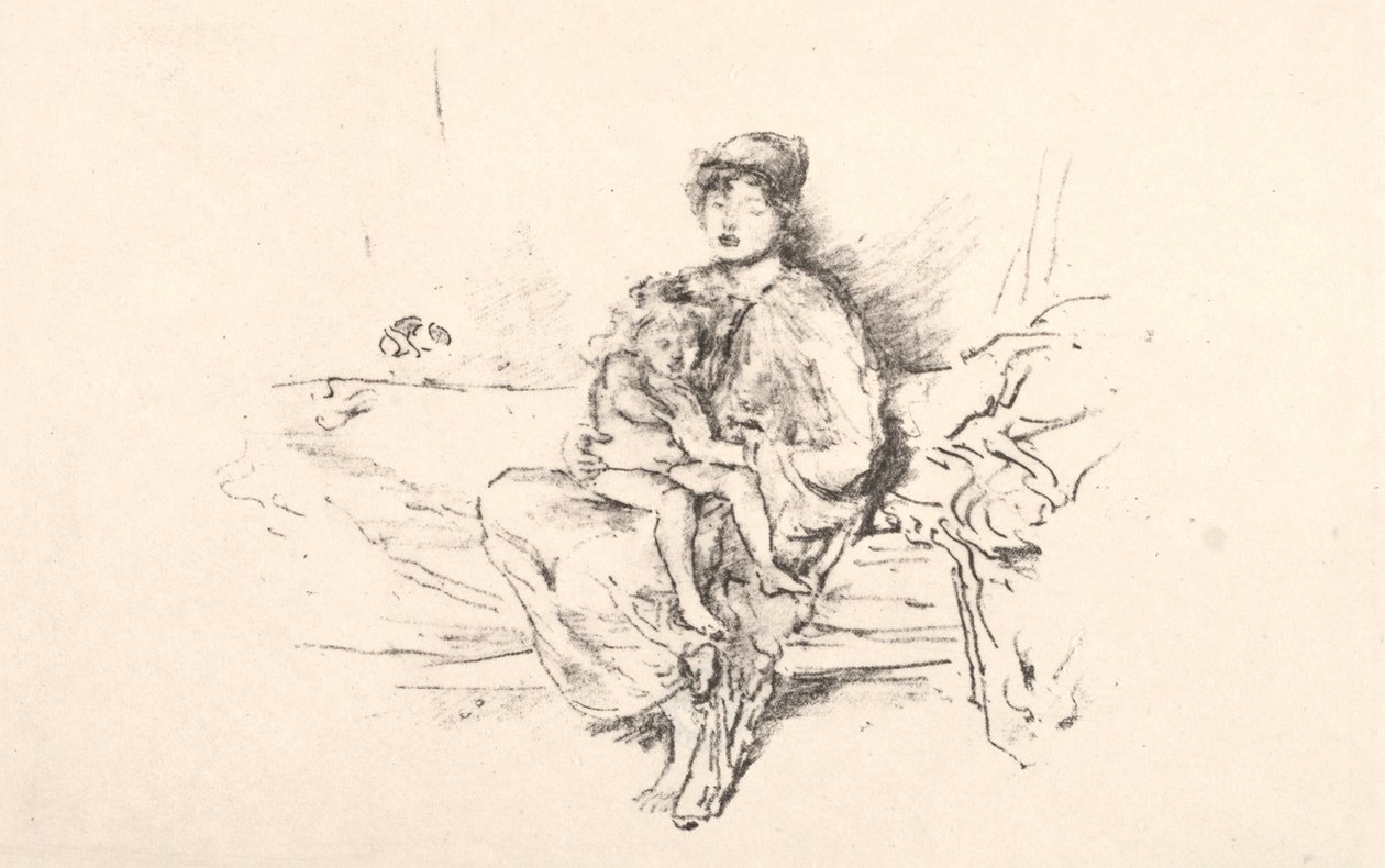 Mor og barn, nr. 2, 1890. av James Abbott McNeill Whistler