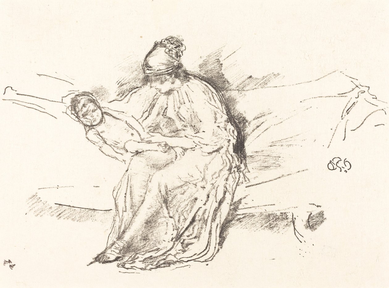 Mor og barn, nr. 4, 18911895. av James Abbott McNeill Whistler