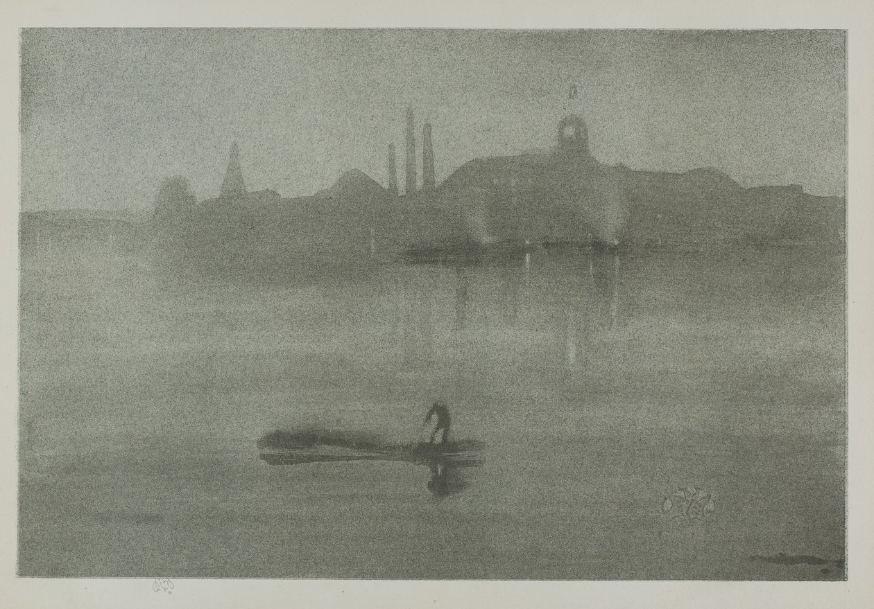 Nocturne, 1878, utgitt 1887 av James Abbott McNeill Whistler