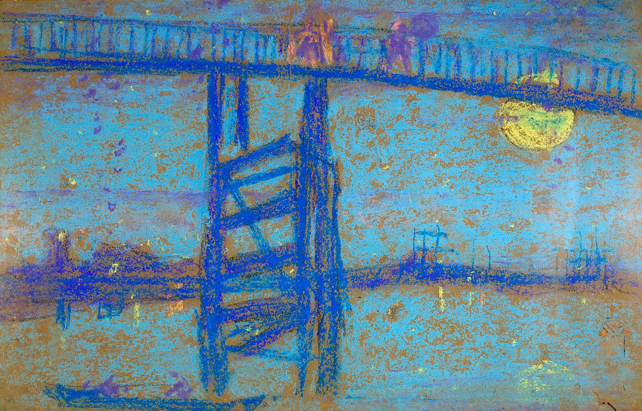 Nocturne: Battersea Bridge, 1872-1873 av James Abbott McNeill Whistler