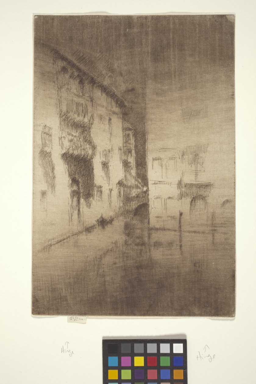 Nocturne: Palaces (etsing med håndtørking) av James Abbott McNeill Whistler