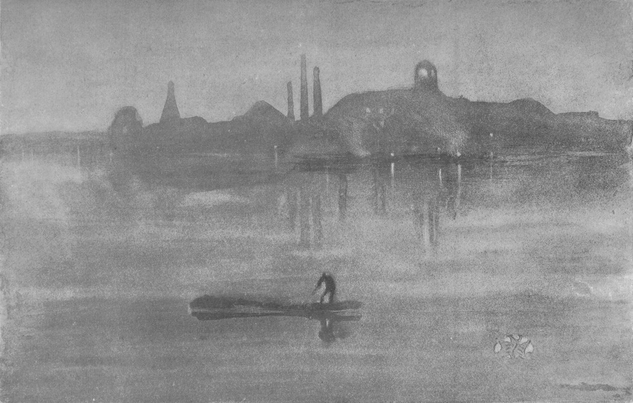 Nocturne: Themsen ved Battersea, 1878, 1904 av James Abbott McNeill Whistler