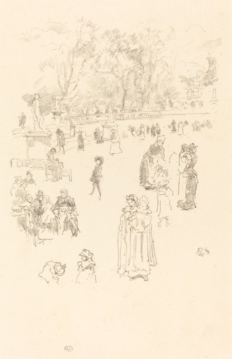 Nursemaids: The Maids of Luxembourg, 1894. av James Abbott McNeill Whistler