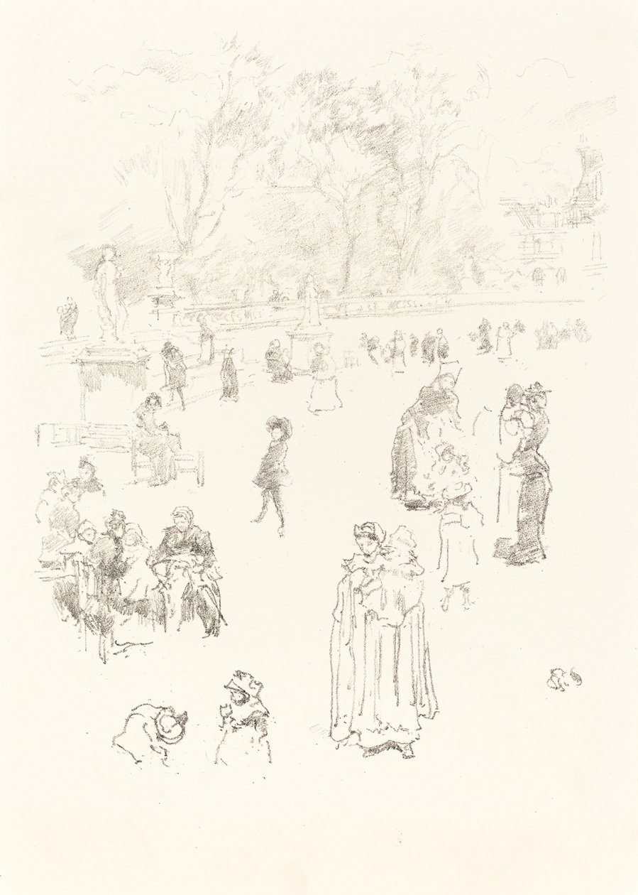 Nursemaids: The Maids of Luxembourg, 1894. av James Abbott McNeill Whistler