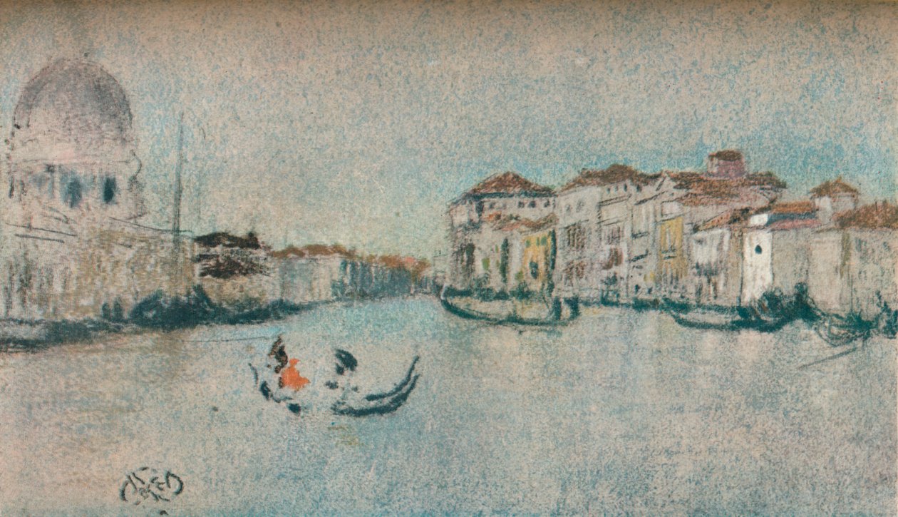 På en venetiansk kanal, c1854-1903, 1903 av James Abbott McNeill Whistler