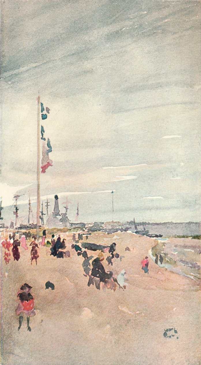 På havkysten, c1883 1903-1904 av James Abbott McNeill Whistler