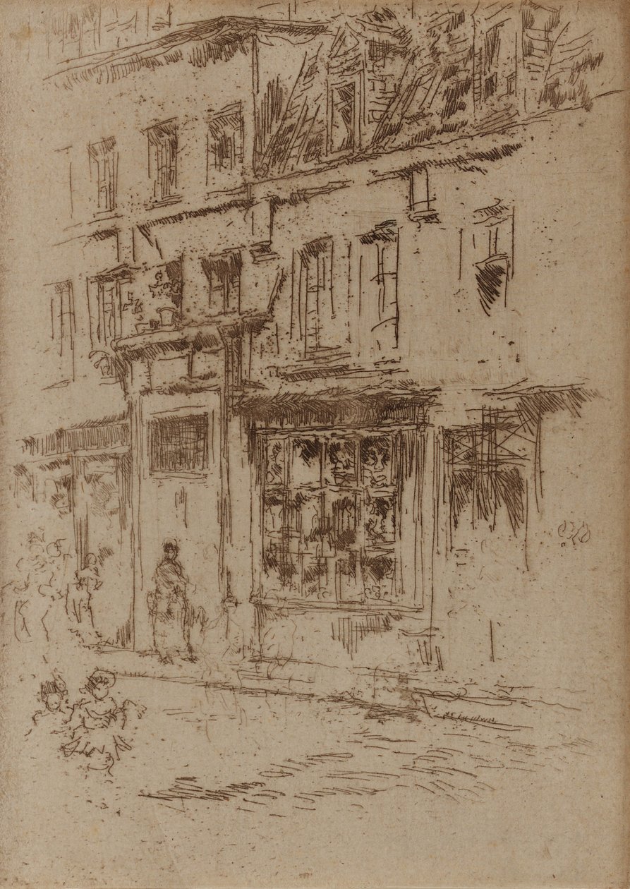 Little Butter Street, Brussel, 1887. av James Abbott McNeill Whistler