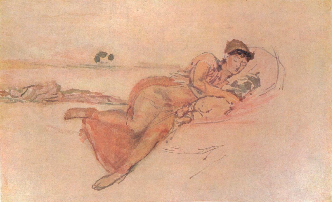 Pink and Rose, The Mothers Sleep, c1895, 1904 av James Abbott McNeill Whistler