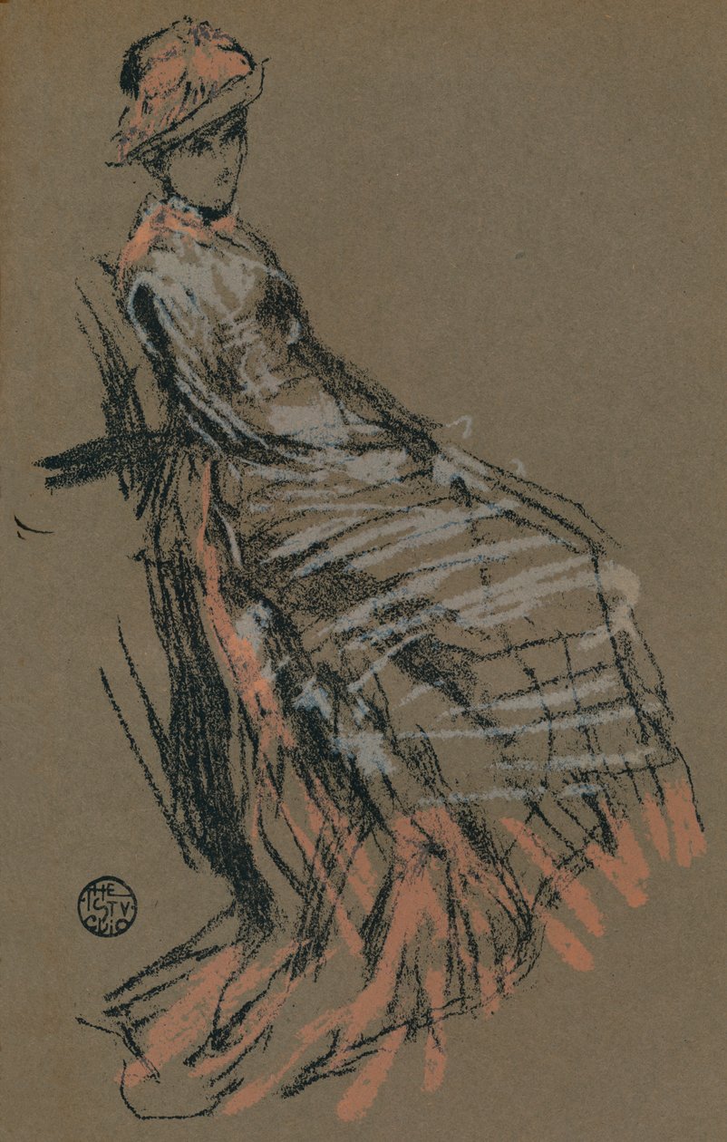 Portrettstudie i pastell, 1800-tallet, 1903 av James Abbott McNeill Whistler