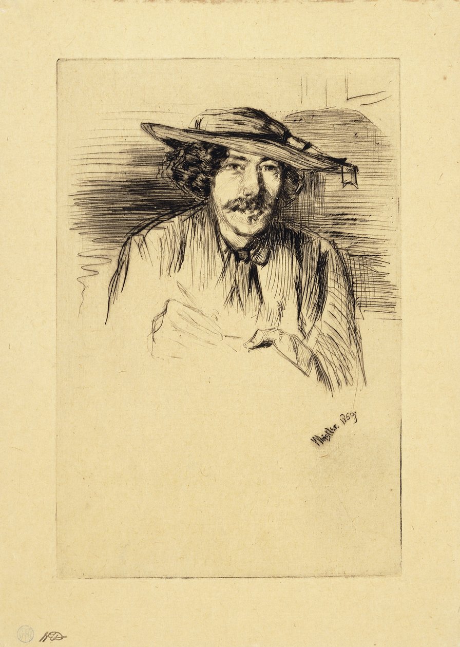 Portrett av Whistler, 1859 av James Abbott McNeill Whistler