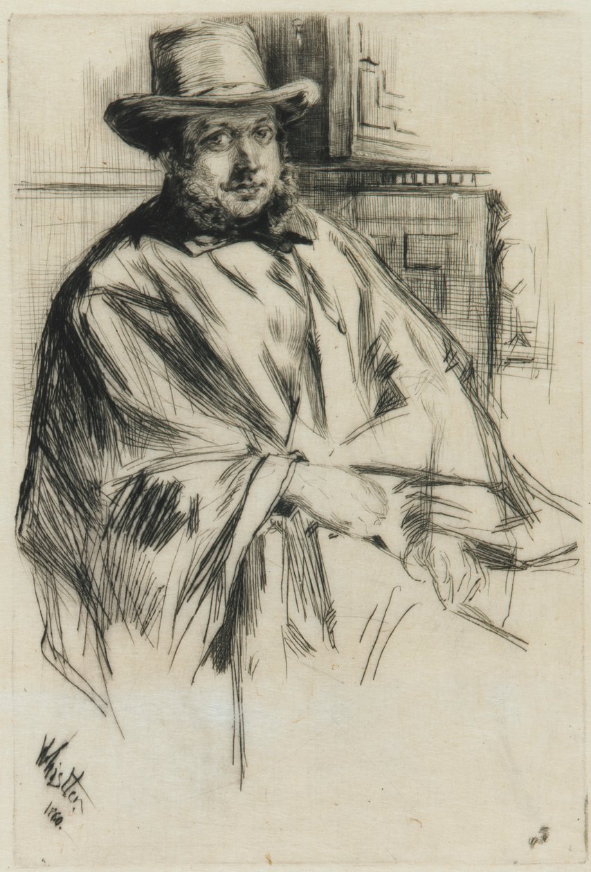Portrett av en mann, av James Abbott McNeill Whistler