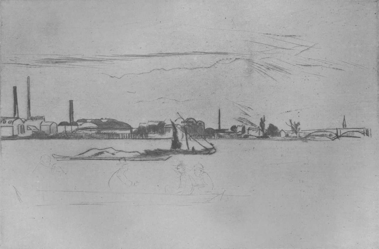 Priser Candle Works, c1875, 1904 av James Abbott McNeill Whistler