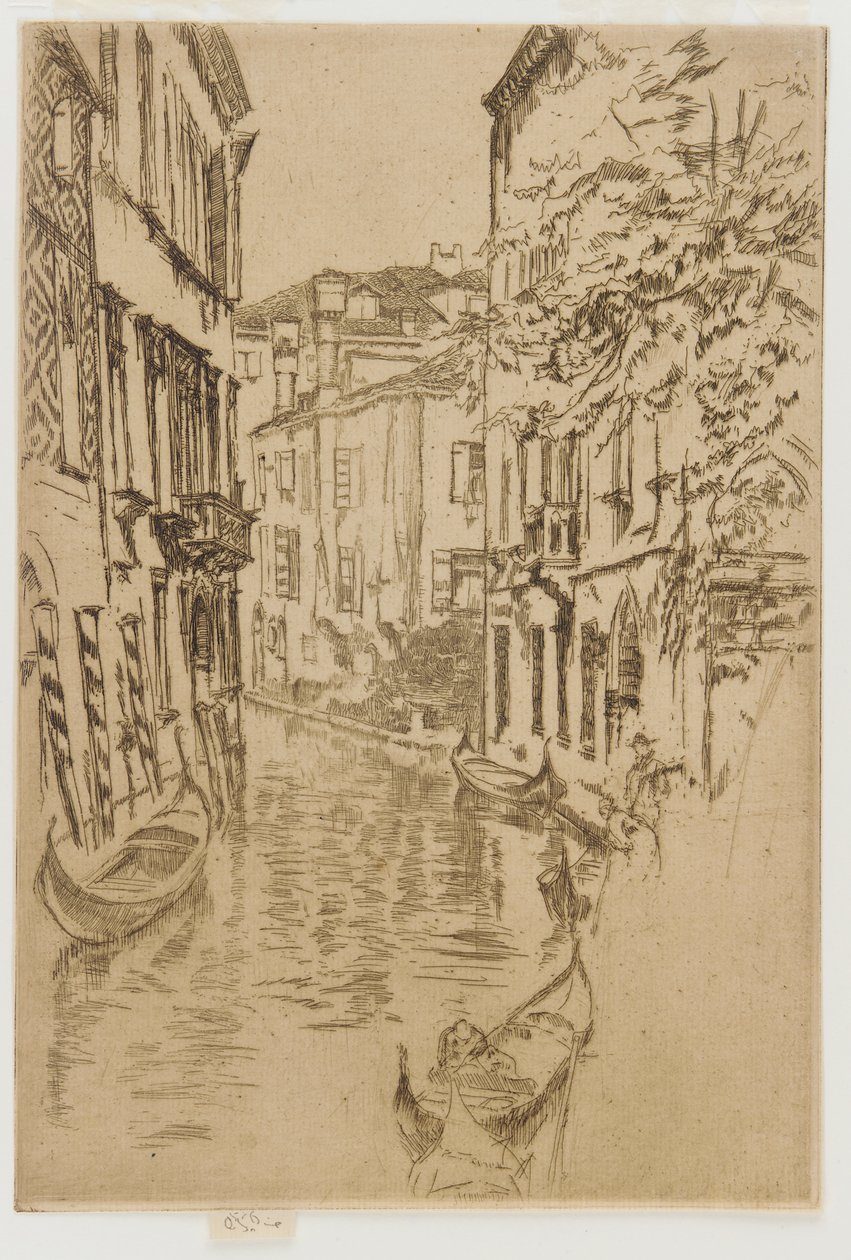 Stille kanal, 1879-1880. av James Abbott McNeill Whistler