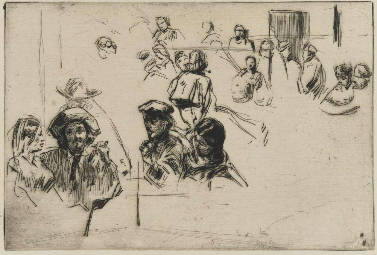 Ratcliffe Highway, 1861 (tørrpunkt på papir) av James Abbott McNeill Whistler