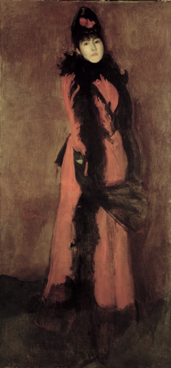 Red and Black: The Fan, 1891-94 av James Abbott McNeill Whistler