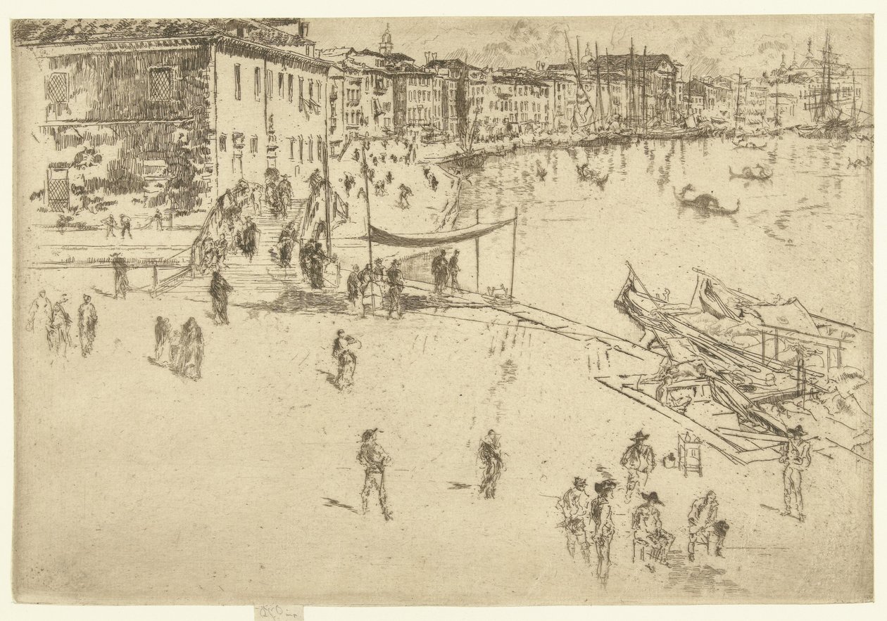 Riva del Sciavoni The Riva, nr. 2 Et sett med tjueseks etsninger (serietittel) av James Abbott McNeill Whistler