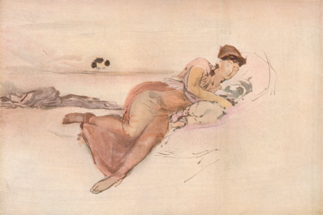 Rose and Pink, The Mothers Siesta, c1875 av James Abbott McNeill Whistler
