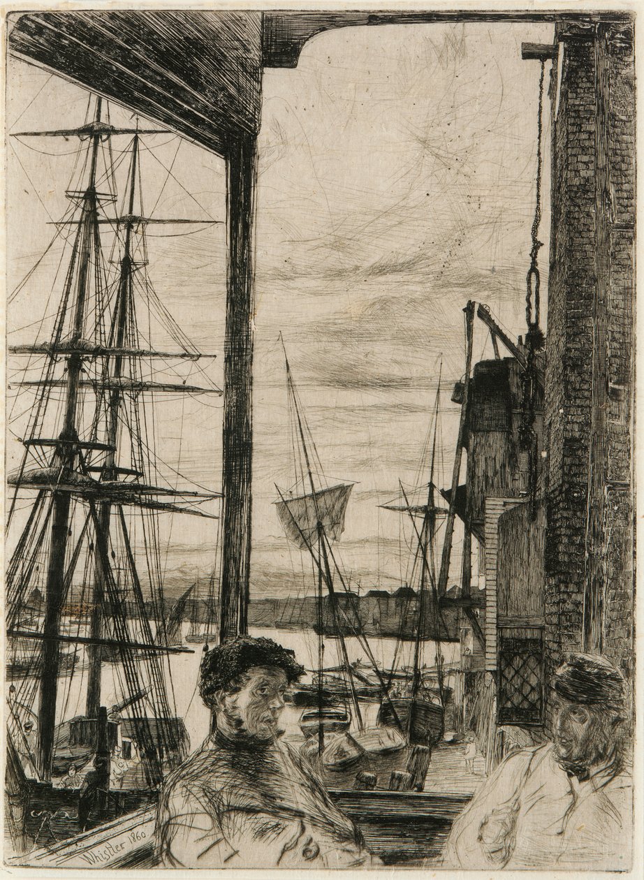 Rotherhithe, 1860. av James Abbott McNeill Whistler