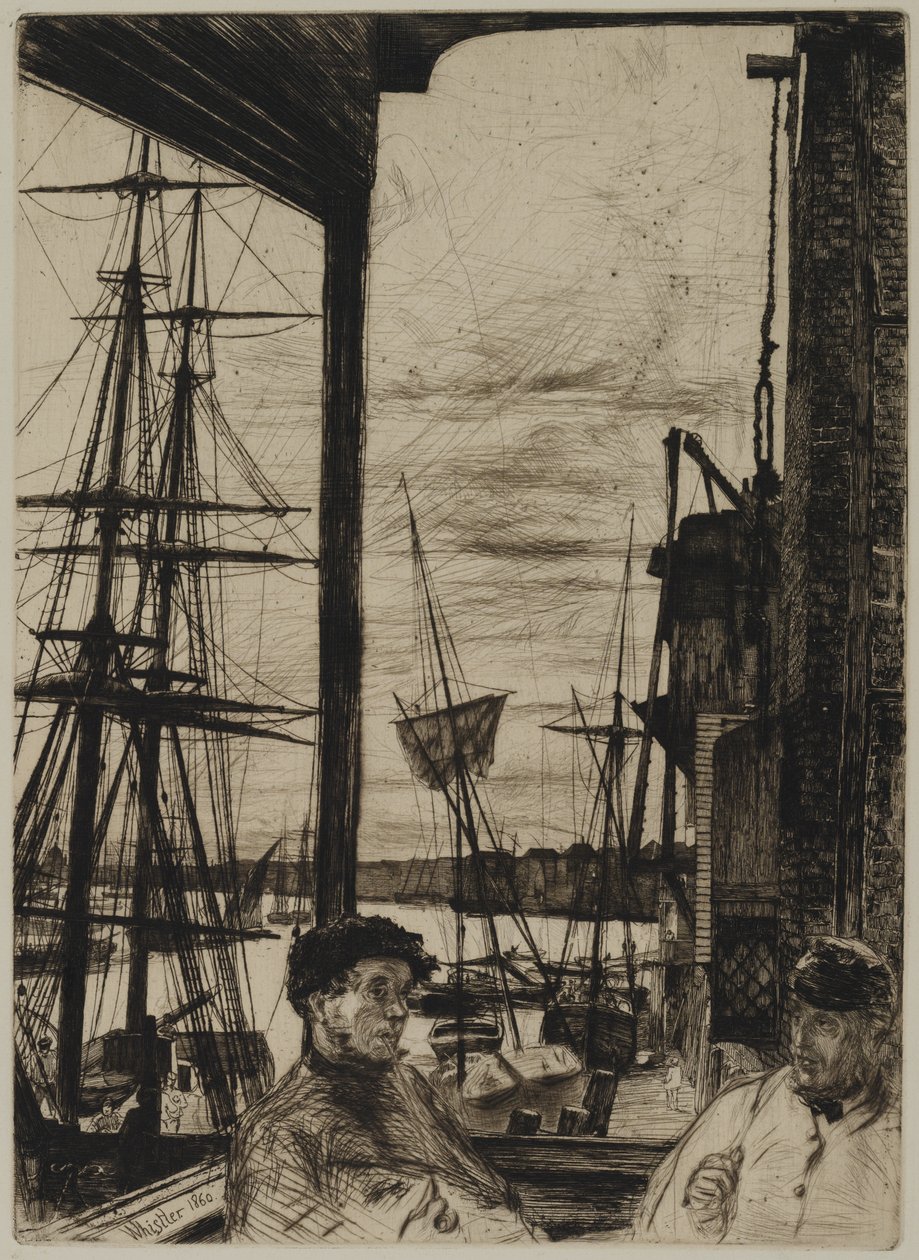 Rotherhithe, 1860 av James Abbott McNeill Whistler