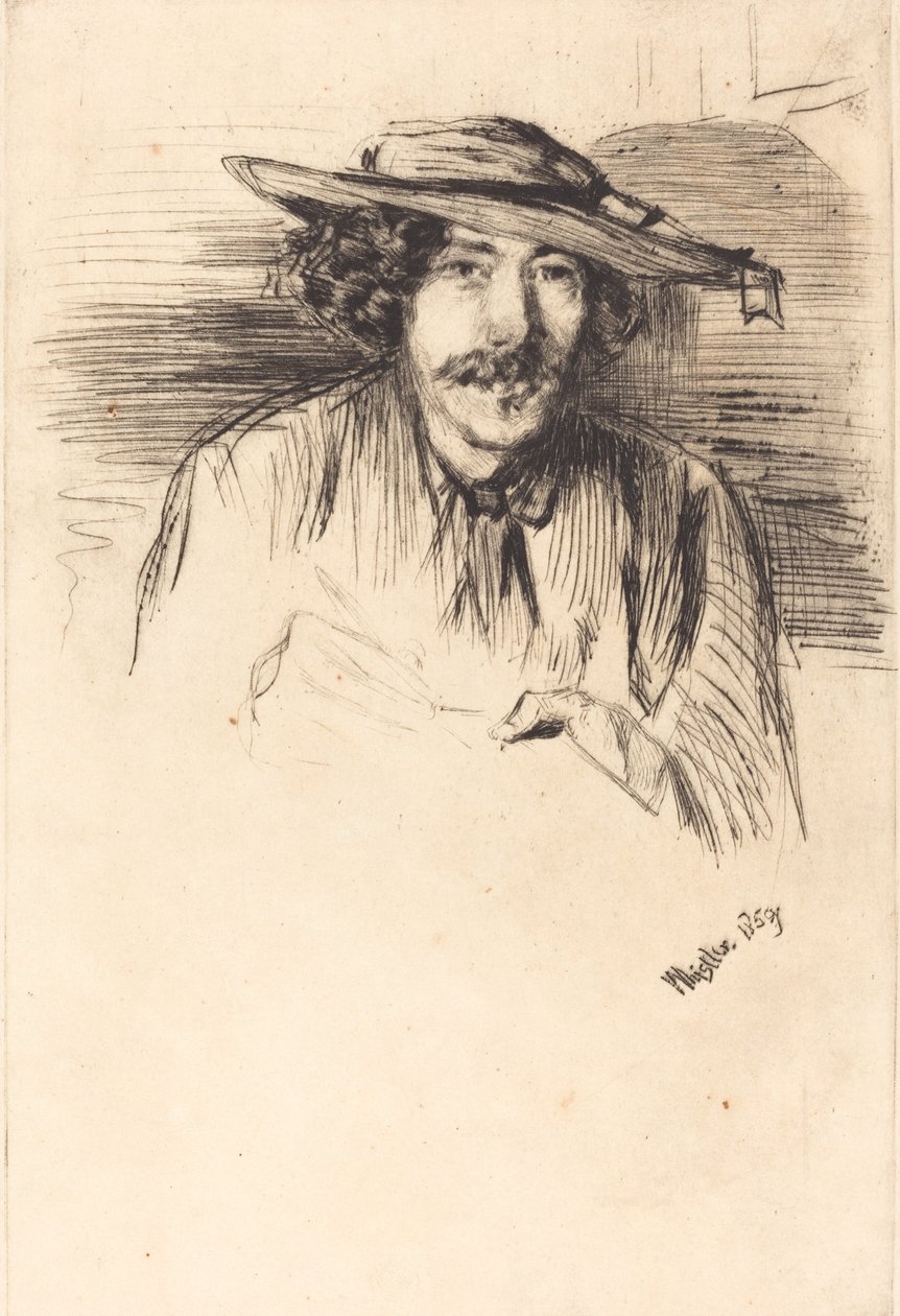 Selvportrett, 1859. av James Abbott McNeill Whistler