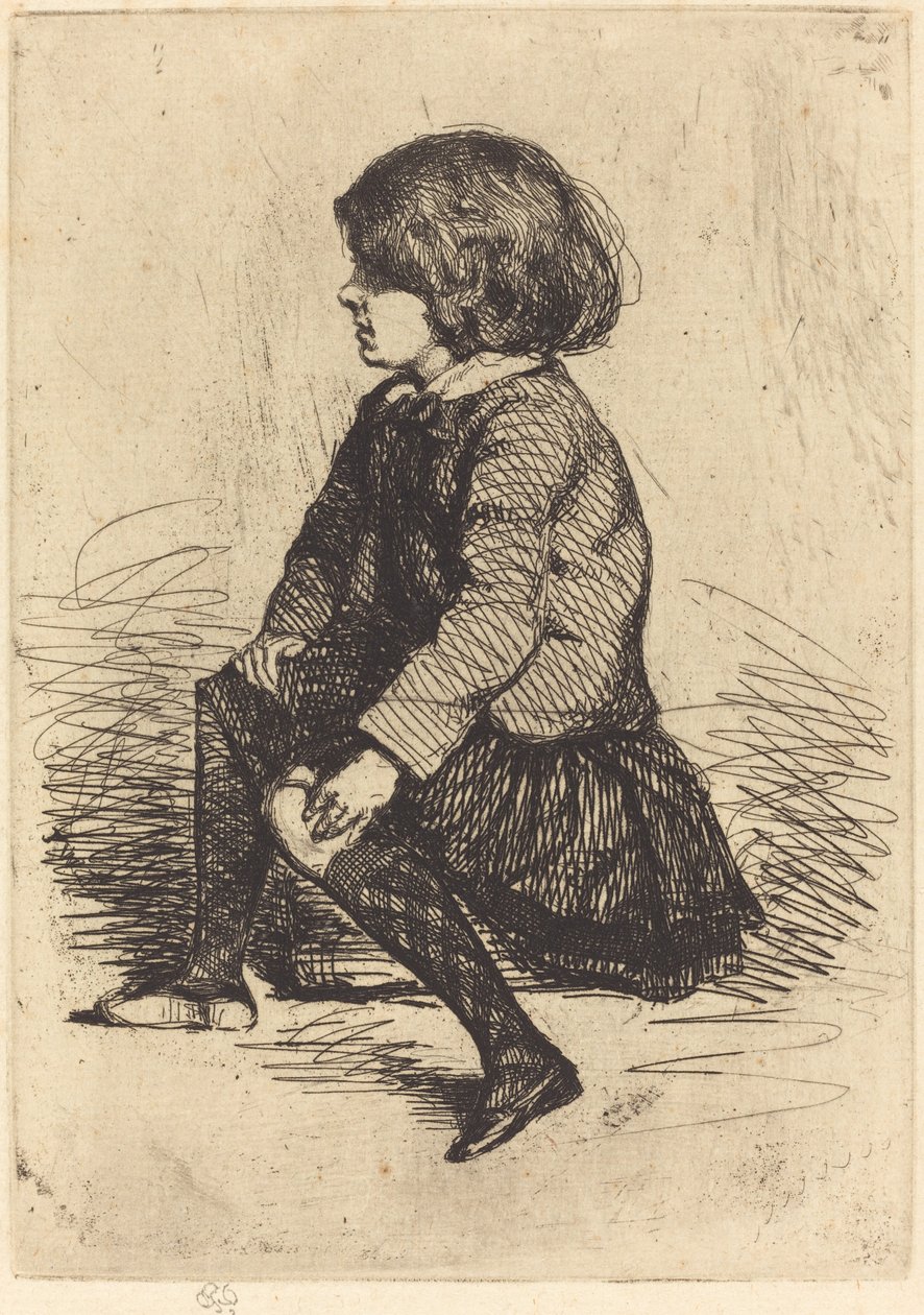 Seymour, sittende. av James Abbott McNeill Whistler