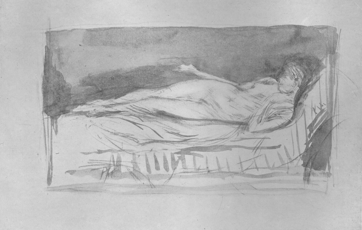 Skisse av en jente, naken, c1878, 1904 av James Abbott McNeill Whistler