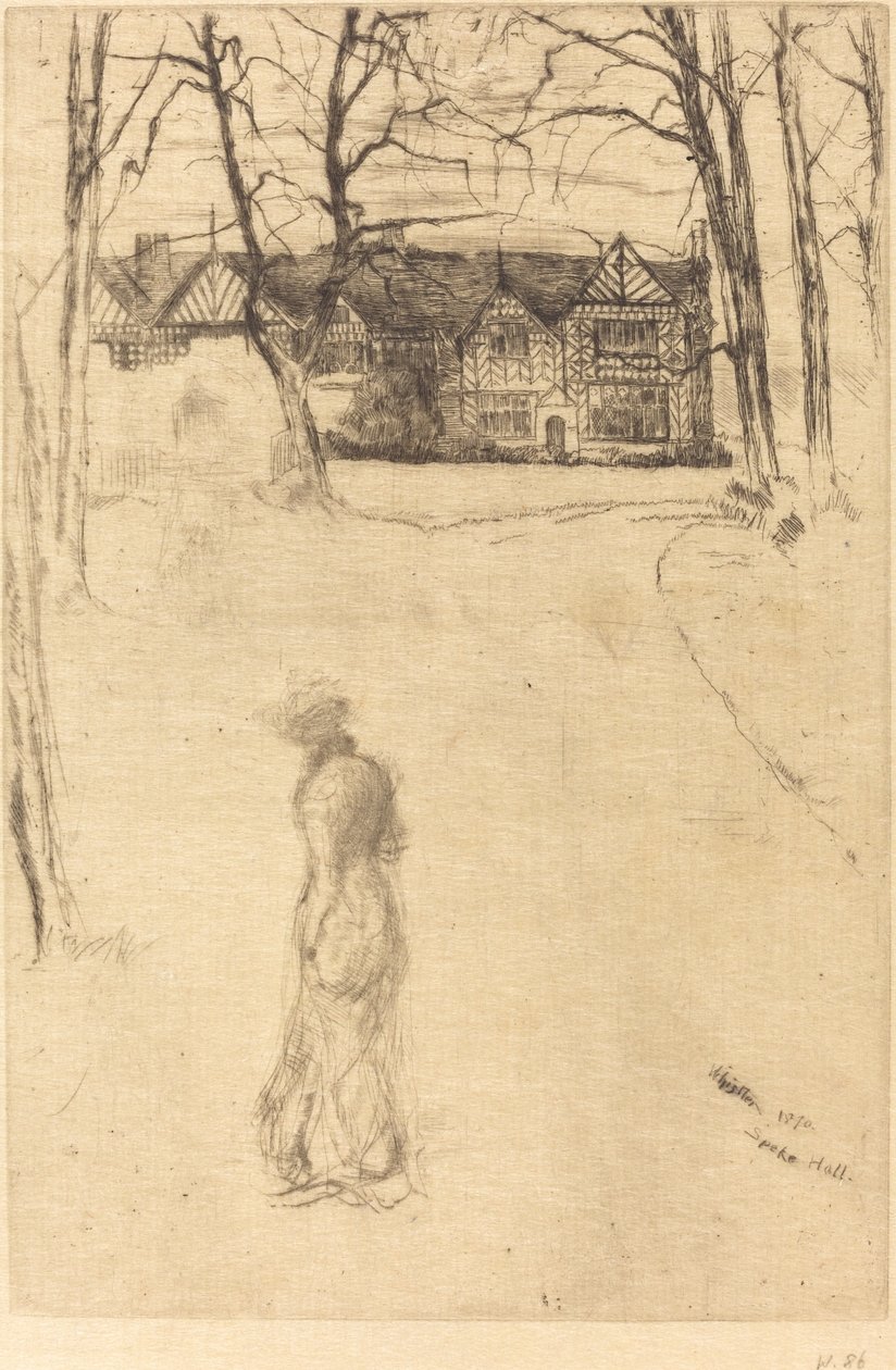 Speke Hall, nr. 1, 1870. av James Abbott McNeill Whistler
