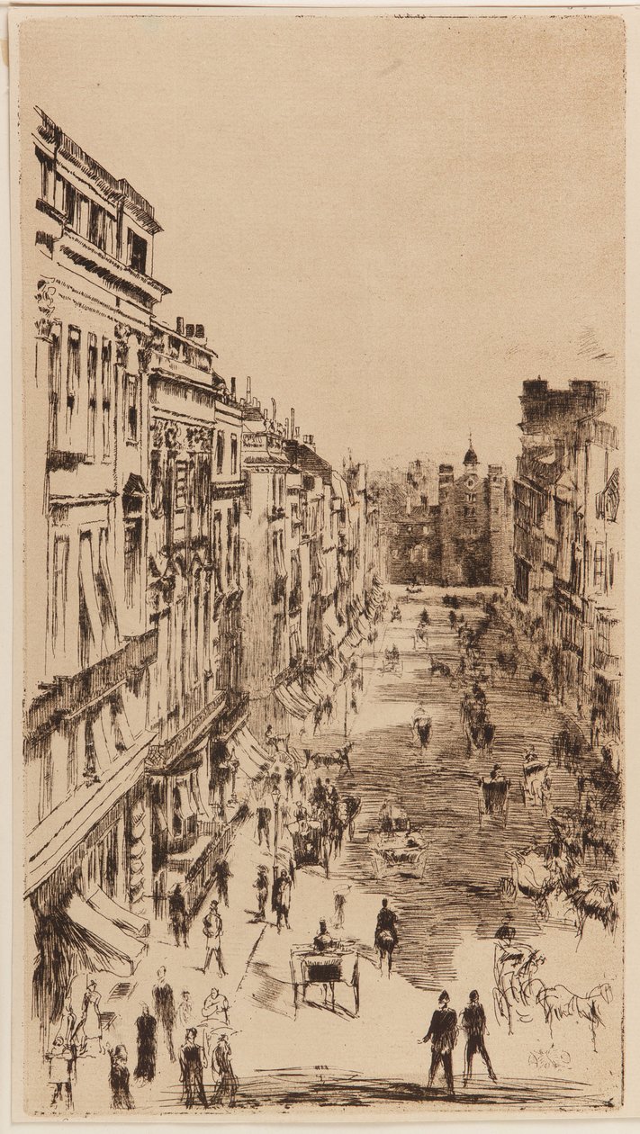 St. James's Street..., London, 1878. av James Abbott McNeill Whistler