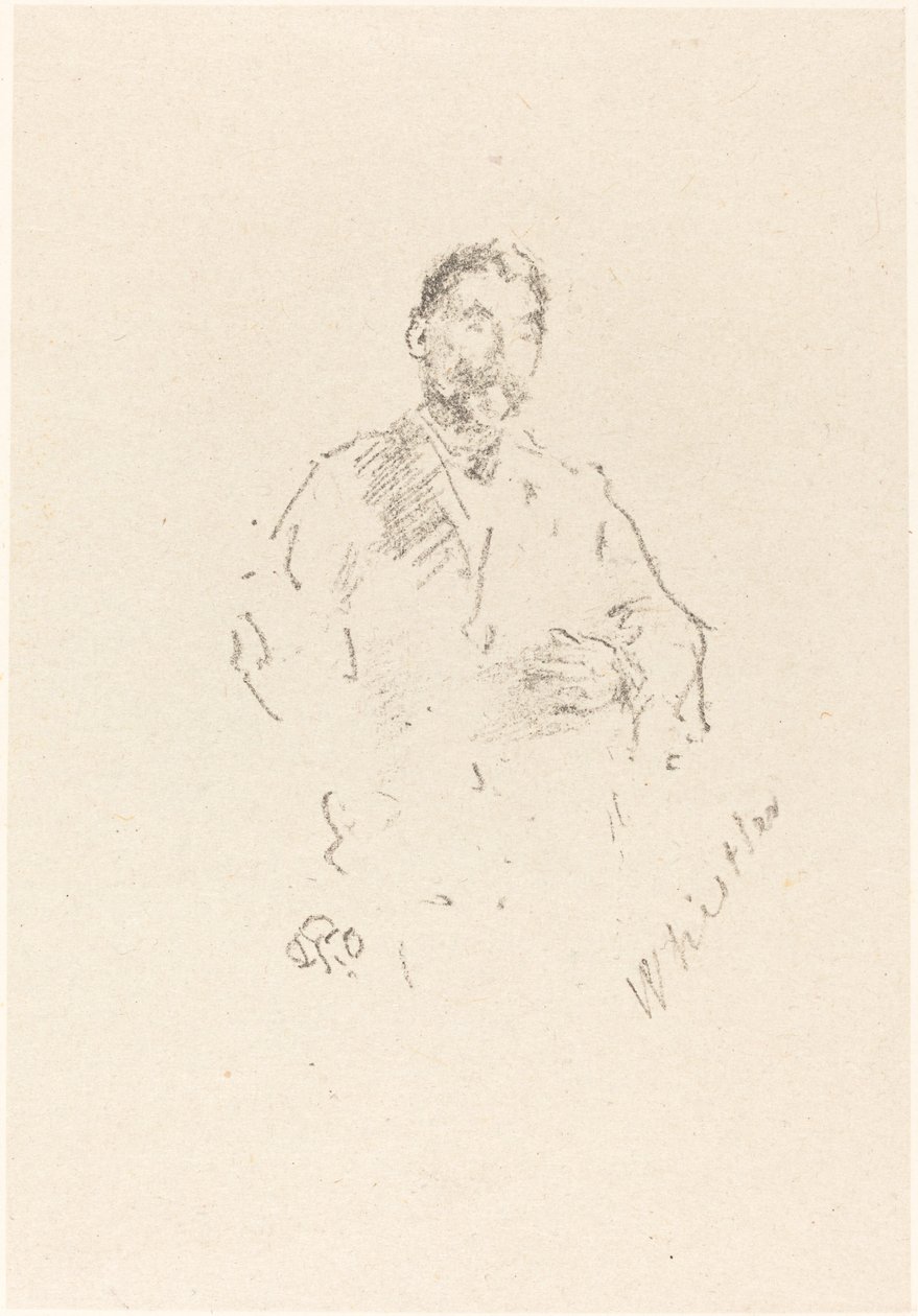 Stéphane Mallarmé, nr. 2, 1892. av James Abbott McNeill Whistler