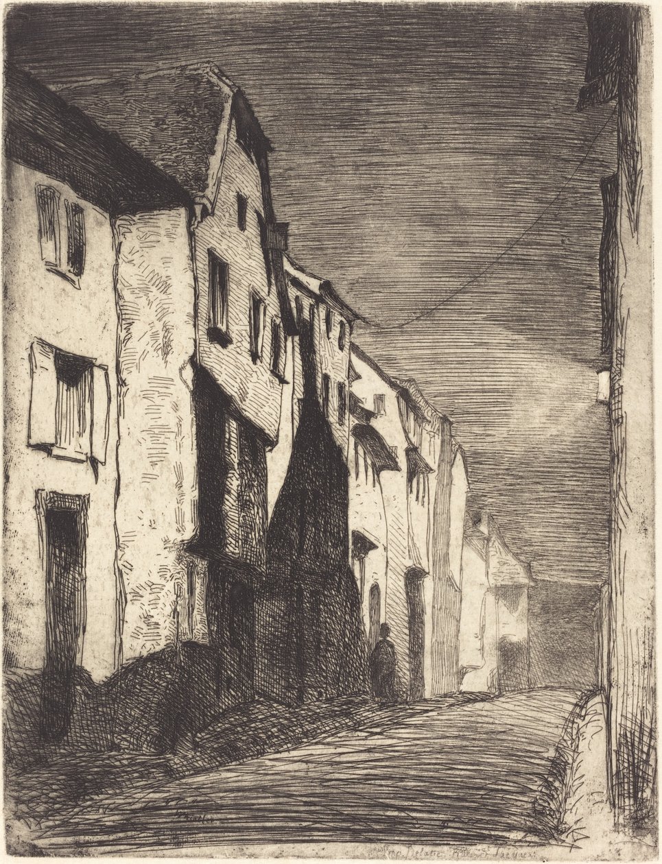 Gate i Saverne, 1858. av James Abbott McNeill Whistler